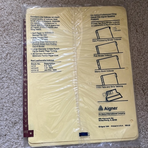 Avery 5-Tab Plastic Binder Dividers Insertable Multicolor Big Tabs 2 set + Bonus - Picture 13 of 14